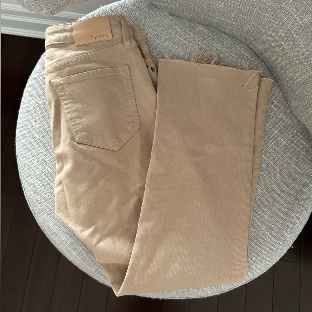 TRAVE denim beige flared